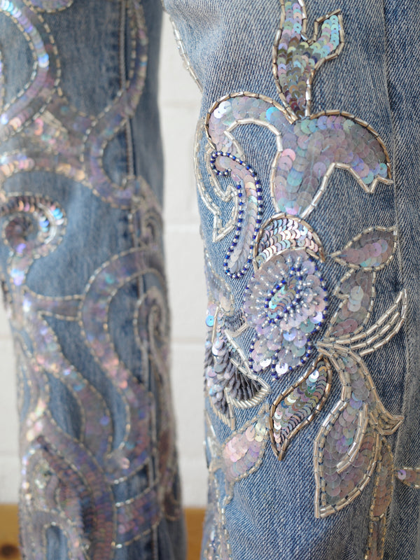 The Reconstituted Vintage Sequin Jean
