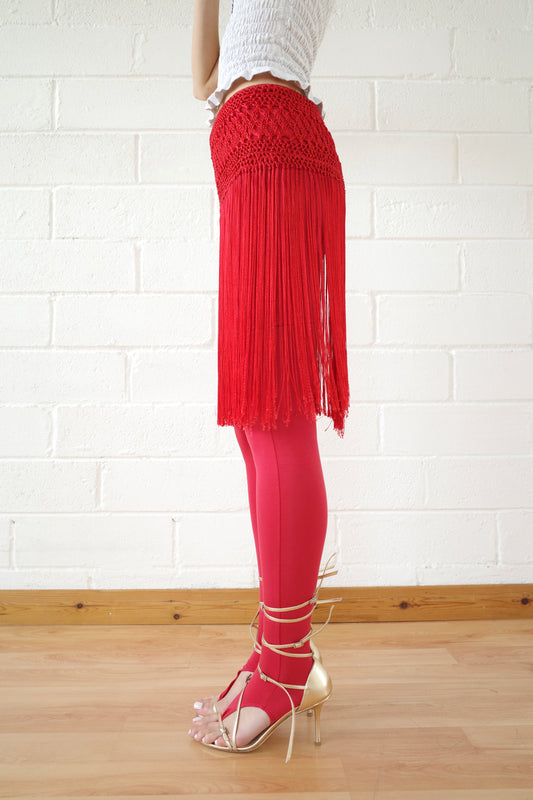 The Red Macrame Belt