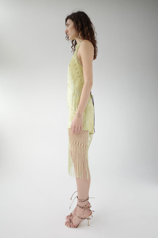 The Demi Couture Piano Shawl Mini Dress- Small